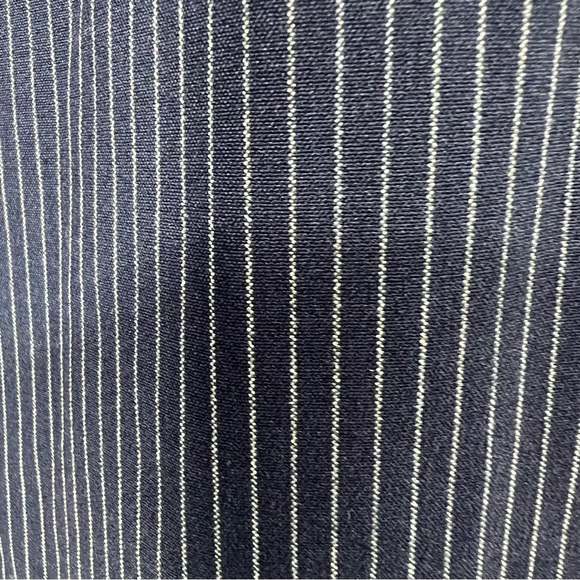 NWT RACHEL Rachel Roy Women's Smocked Off-The-Shoulder Dress Pin Stripe - Picture 7 of 8